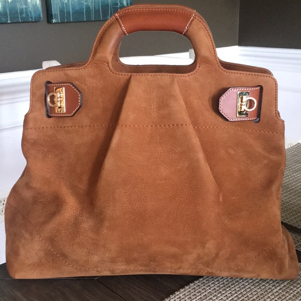 Salvatore Ferragamo suede purse